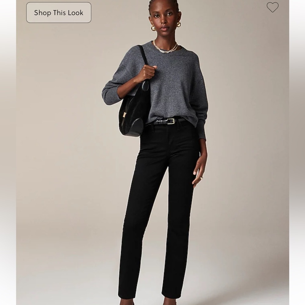 NWT J.Crew Slim jean in black